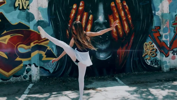 ריקודי באלט משולבים היפ הופ בצילומי בוק בת מצווה וקליפ בתל אביב